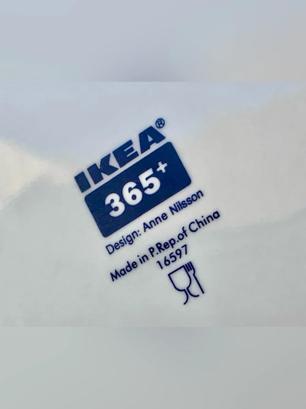 Anna Nilsson IKEA 365 Beige Taupe Concentric Ringed 12.75” Plate
